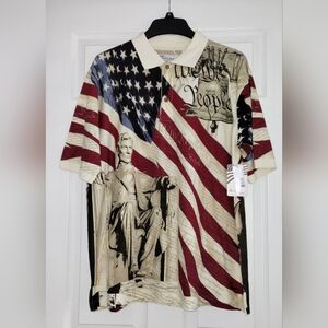Patriotic American Flag Men's Shirt